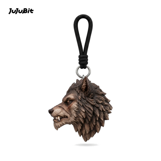 Wolf Head Keychain