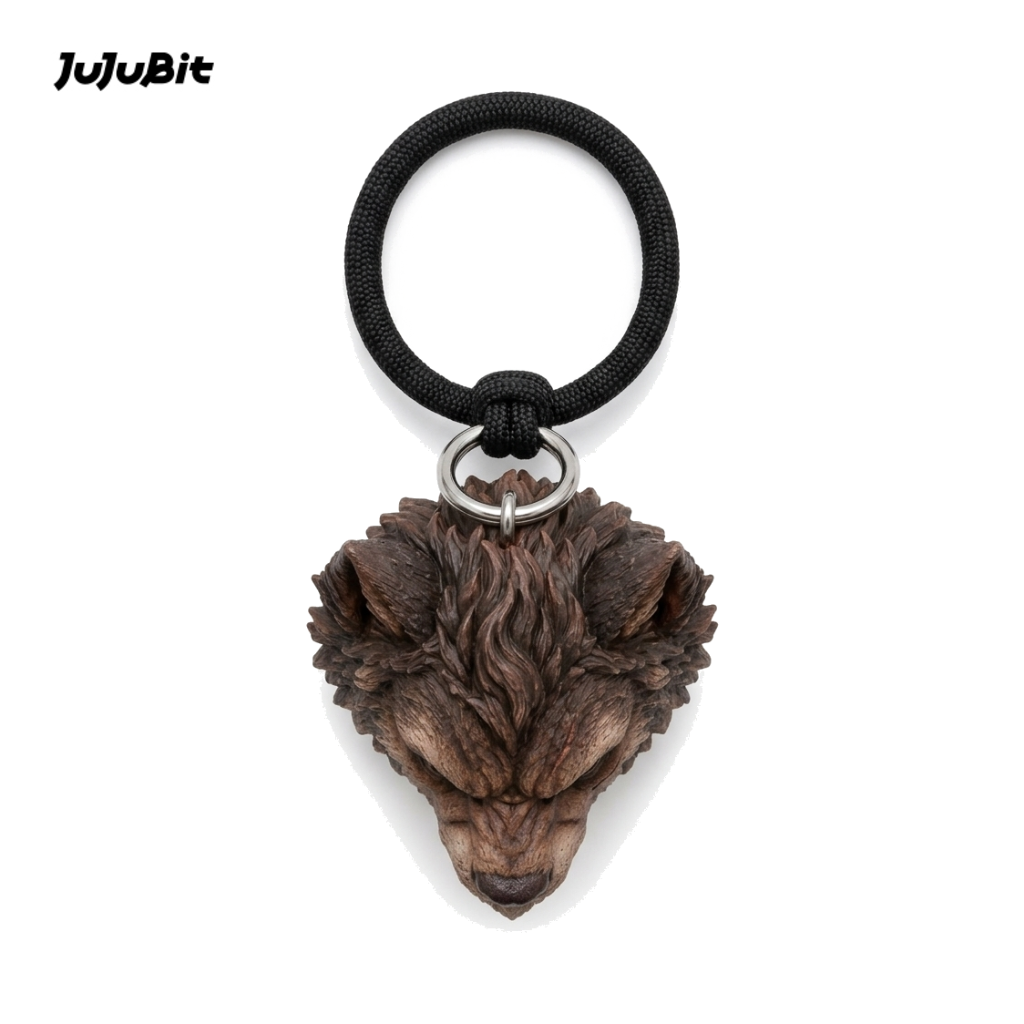 Wolf Head Keychain