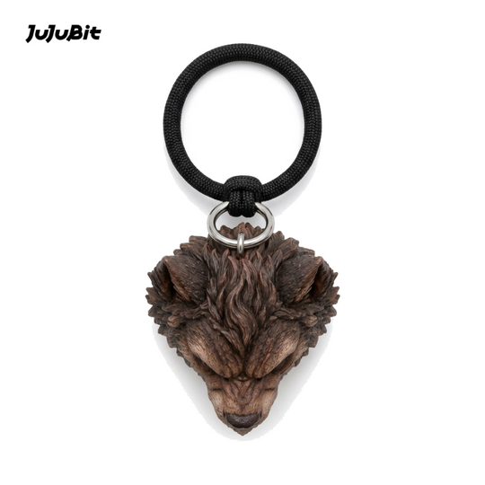Wolf Head Keychain