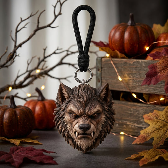 Wolf Head Keychain