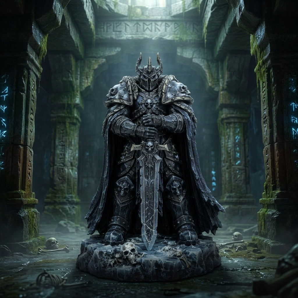 Frostbound Death Knight-Detailed Sculpt Miniature for RPG, Display & Collection