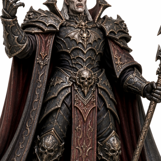 Ironveil Vampire Lord-Detailed Sculpt Miniature for RPG, Display & Collection