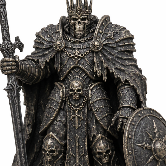 Ashen Wraith King-Detailed Sculpt Miniature for RPG, Display & Collection