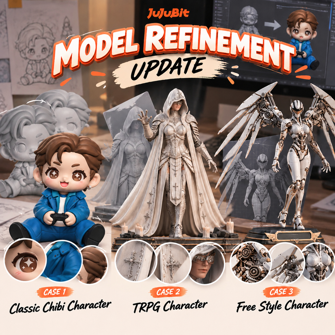 Official article cover: Behind the Scenes: How JUJUBIT Refines Your Custom 3D Figurine Before Printing